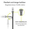 Goobay DAT Câble textile USB-C vers USB-A 2,0 m