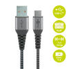 Goobay DAT Câble textile USB-C vers USB-A 2,0 m