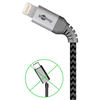 Cable de carga y sincronización DAT Lightning USB-C de metal completo de 2,0 m de Goobay