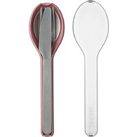 Mepal Ellipse Edelstahl Besteck Set inkl. Schutzhülle 3-tlg. Nordic Pink