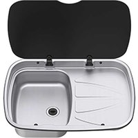 Evier gauche 9,6 litres Argent Thetford