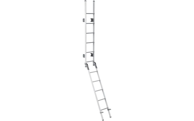 Thule Ladder Deluxe Einklappbare Doppelleiter mit 11 Stufen und ovalen Holmen