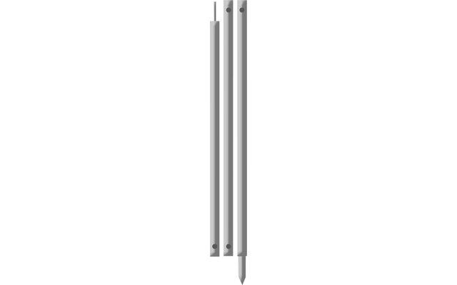 Poste telescópico doblado 4 dividido para toldo Lona doblada 130 - 230 cm
