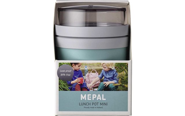 Mepal Lunchpot Ellipse mini contenedor de alimentos 420 ml verde nórdico