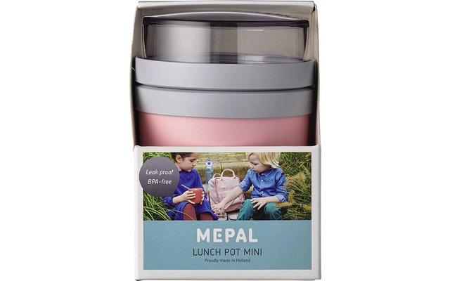Mepal Lunchpot Ellipse mini contenedor de alimentos 420 ml rosa nórdico