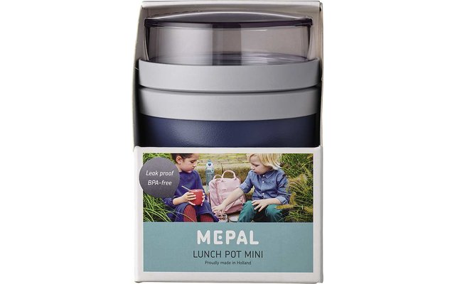 Mepal Lunchpot Ellipse mini contenedor de alimentos 420 ml nordic denim