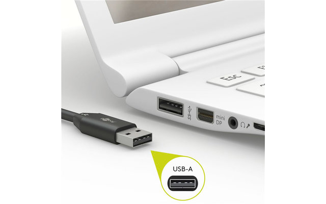 Cable textil DAT Lightning USB-A de 1,0 m de Goobay