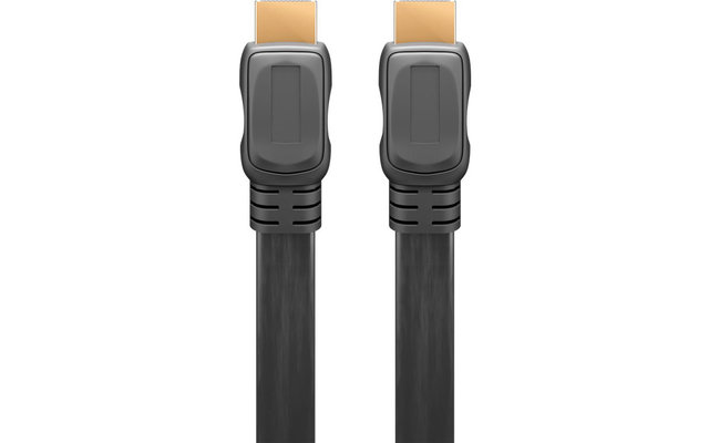 Goobay Câble HDMI 1.4 Câble plat avec Ethernet 1 m
