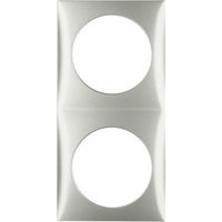 Berker Integro Rahmen 2fach edelstahl matt lackiert