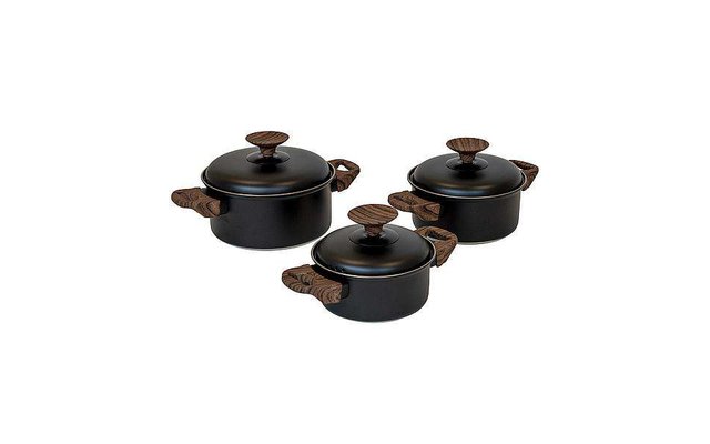 Bo-Camp Industrial Cookware set Stewert Saucepan set 3 pieces
