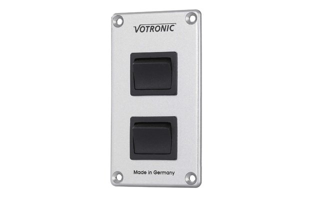 Panel de interruptores Votronic 2 x 16 A S para el sistema eléctrico de a bordo