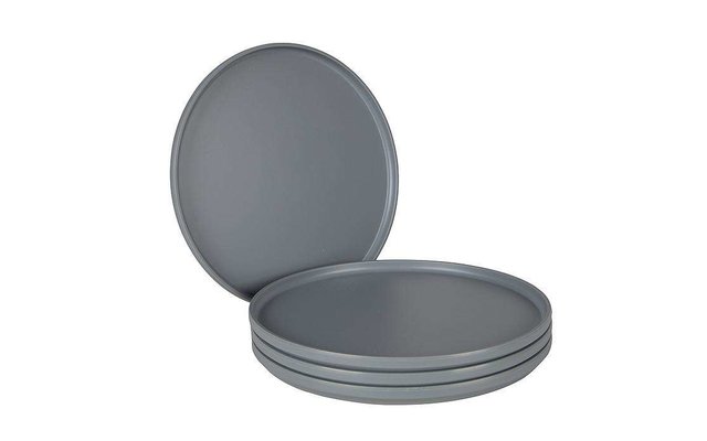 Bo-Camp Industrial Patom plate set 16 pieces light grey
