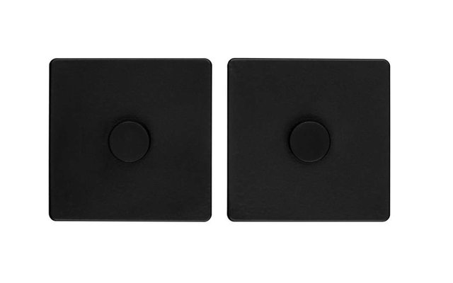 Wenko Turbo-Loc Adapter Adhesive Pad Adapter Square Black