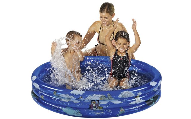 Piscina Happy People Arctic Friends sin inflar aprox. 117 x 30 cm con 3 anillos