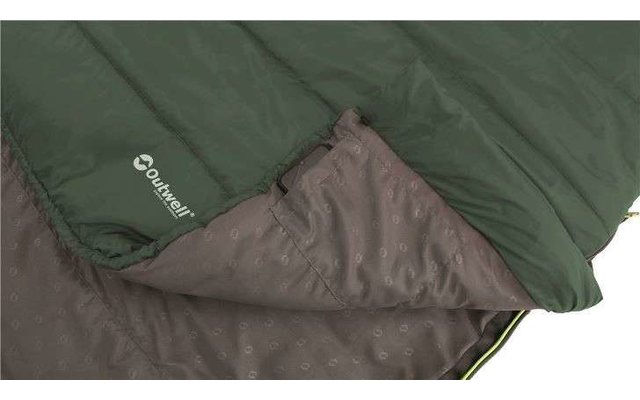 Saco de dormir Outwell Canella Supreme verde bosque 220 x 80 cm