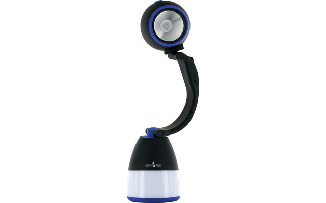 Schwaiger LED 3in1 Lampe de camping bleue / noire