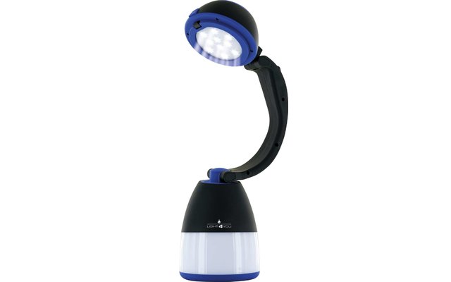 Schwaiger LED 3in1 Camping Lampe blau / schwarz