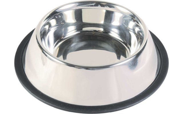 Jollypaw bowl stainless steel with rubber ring 0.9 l