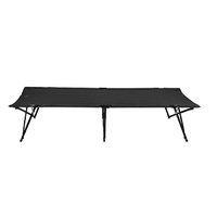 Cot Black (209 x 71 x 45 cm) Bo-Camp
