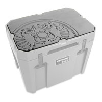 Surcouche adh&eacute;sive pour glaci&egrave;re &agrave; embl&egrave;me de dragon kx25 gris Petromax