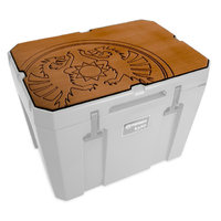 Surcouche adh&eacute;sive pour glaci&egrave;re &agrave; embl&egrave;me de dragon kx50 marron Petromax