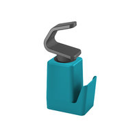 Metaltex Soap Tex Distributeur de savon, y compris éponge et support d'anneau turquoise 400 ml