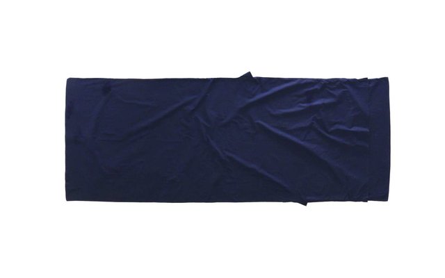 Origin Outdoors Sleeping Liner Inlett en coton bleu royal