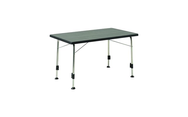 Dukdalf Stabilic 3 table de camping bois gris 115 x 70 cm