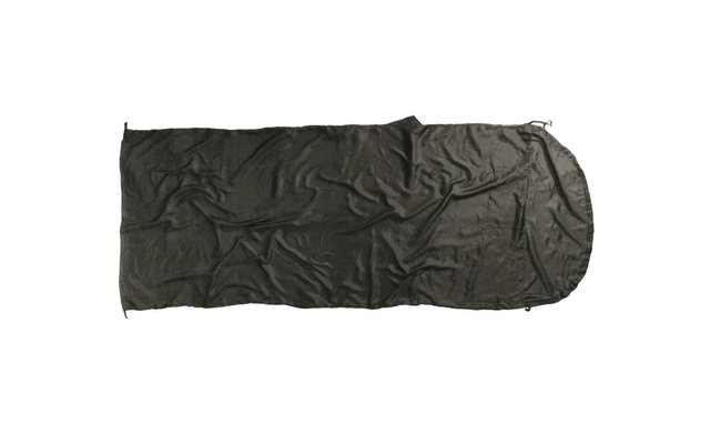 Origin Outdoors Sleeping Liner Hoody Seide Inlett anthrazit 220 x 85 cm