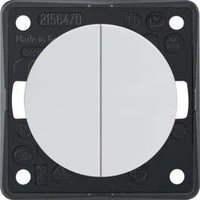 Berker Integro Serientaster 2 Schlie&szlig;er mit gemeinsamer Eingangsklemme polarwei&szlig; gl&auml;nzend