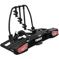 Thule VeloSpace XT3 Fahrradträger Anhängerkupplung für 3 Fahrräder Schwarz, E-Bike geeignet