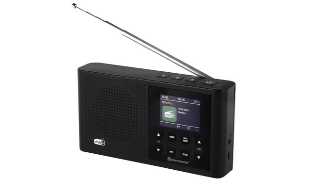 Soundmaster DAB+ / FM digitale radio met kleurendisplay en ingebouwde lithium-ion batterij