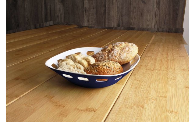 Brunner bread basket broodmand 24 x 24 cm donkerblau