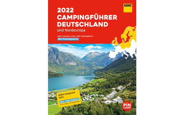 ADAC Camping Guide 2022 Germany & Northern Europe with discount card