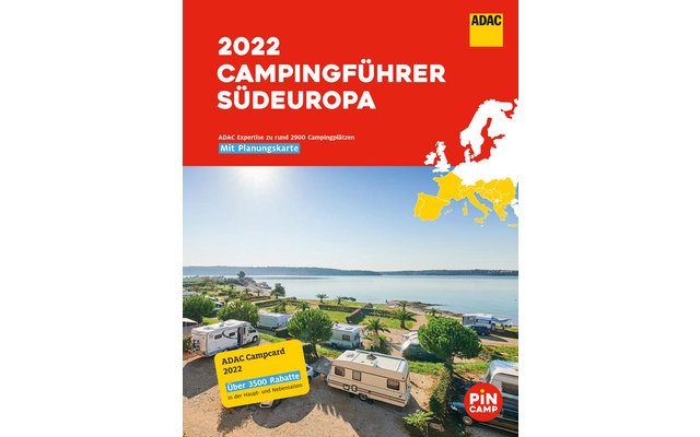 ADAC Campingführer 2022 Südeuropa mit Ermäßigungskarte
