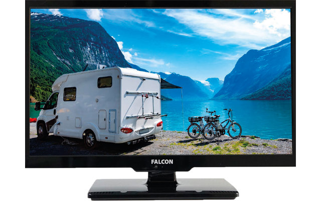 Easyfind Falcon Mobile Sat-Anlage Campingkoffer Komplettset inkl. 24 Zoll LED Fernseher  