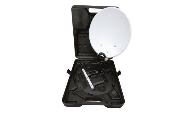 Sistema móvil de satélites Easyfind Falcon Juego completo de maleta de camping incl. TV LED de 22