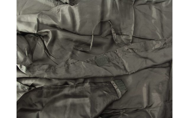 Origin Outdoors Sleeping Liner Hoody silk ticking anthracite 220 x 85 cm