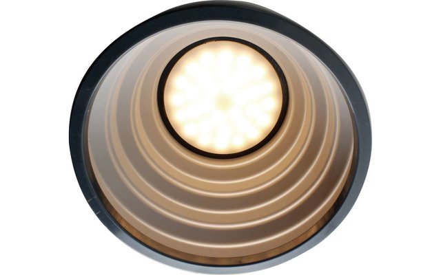 Brunner Syrma Lámpara LED plegable para tiendas y toldos gris