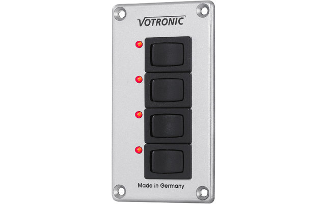 Votronic Schalter-Panel 4 S 12/24 für die Bordelektrik