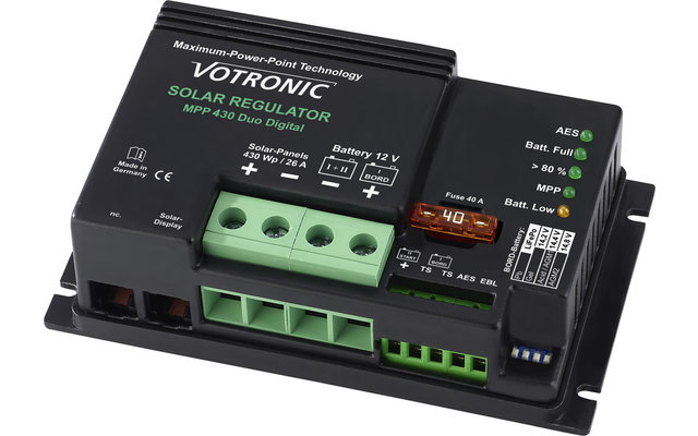 Votronic Régulateur de charge solaire MPP 430 Duo Digital