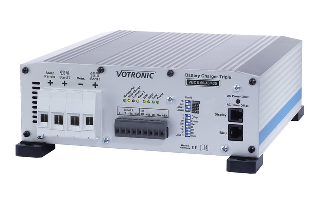 Votronic VBCS 60/40/430 Chargeur de batterie triple-CI