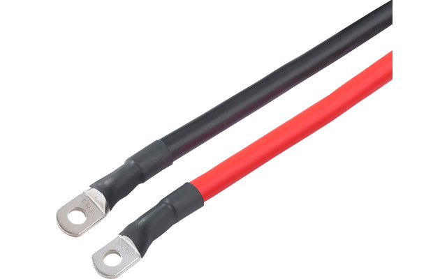 Votronic Jeu de câbles à courant fort rouge / noir pour onduleur 25 mm² 1 m de long