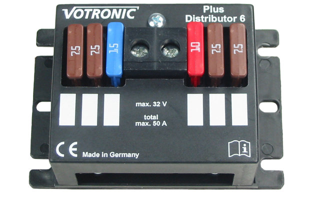 Votronic Plus-Distributor 6 Stromkreisverteiler 90 x 38 x 60 mm