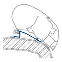 Adattatore per tendalini da tetto Dometic PR-Adapt PW 2000 e PW 2500 5,5 m