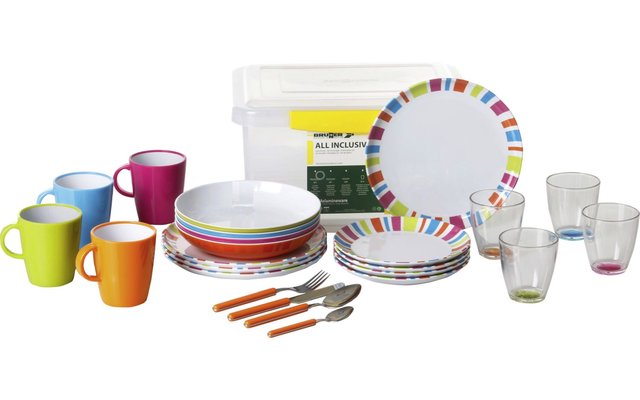 French Bull Set Di 12 Piatti In Melamina Da 28 Cm - Stoviglie Colorate Per Giardino, BBQ E Feste - Resistente E Riutilizzabile - 3