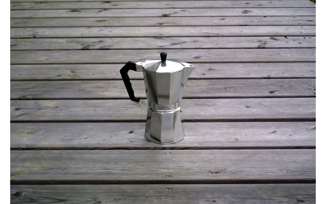 Origin Outdoors Machine à espresso Bellanapoli 9 tasses Alu Naturel