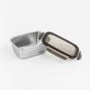 Cuitisan stainless steel can with clip closure lid square 980 ml