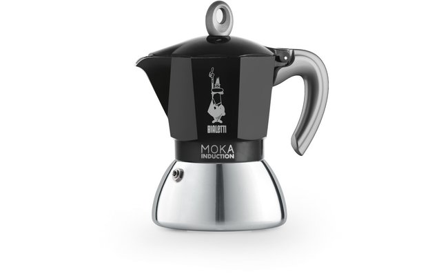 Bialetti Nieuwe Moka Inductie Espresso Maker 4 kopjes zwart
