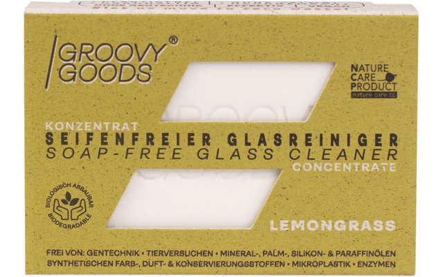 GroovyGoods seifenfreier Glasreiniger Lemongrass